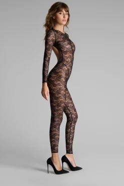 Maison Close FlashbackCatsuit manches longues dos ouvert
