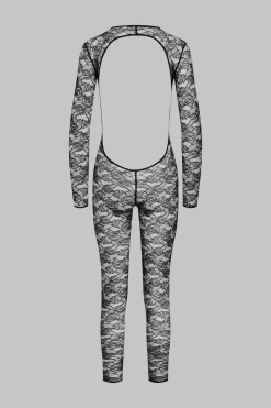 Maison Close FlashbackCatsuit manches longues dos ouvert