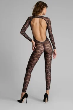 Maison Close FlashbackCatsuit manches longues dos ouvert