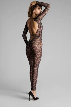 Maison Close FlashbackCatsuit manches longues Col V