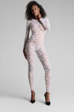 Maison Close FlashbackCatsuit manches longues dos ouvert