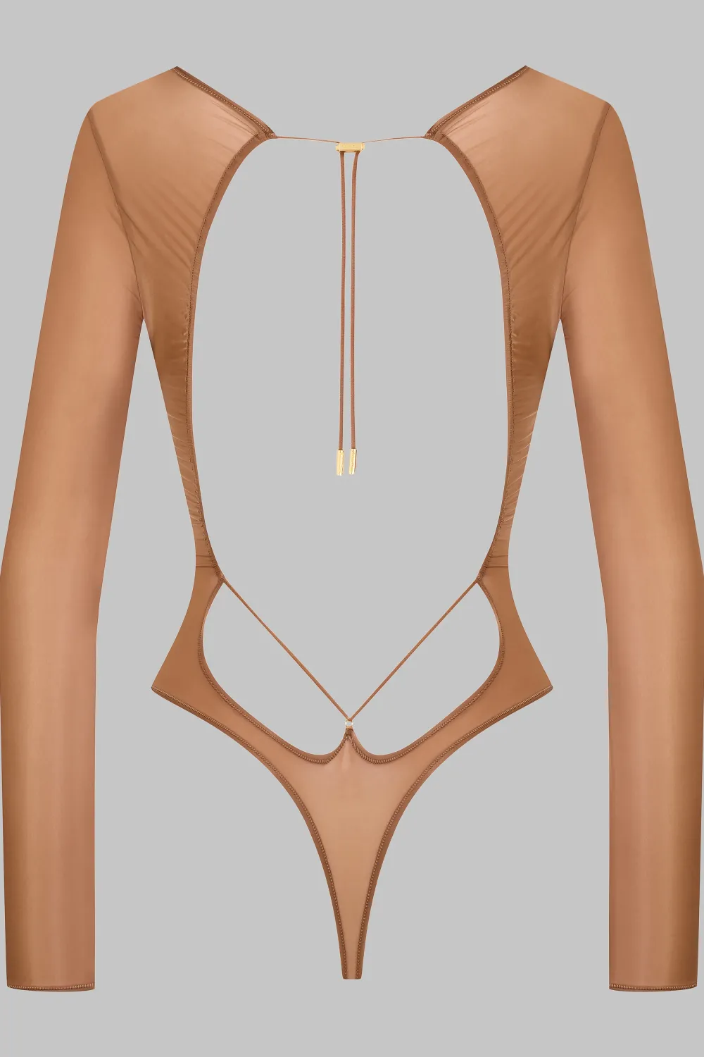 Maison Close French Kiss LightBody string dos ouvert manches longues
