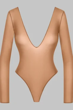 Maison Close French Kiss LightBody string dos ouvert manches longues