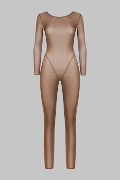 Maison Close French Kiss LightCatsuit dos ouvert manches longues