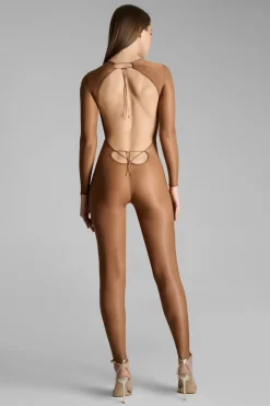 Maison Close French Kiss LightCatsuit dos ouvert manches longues