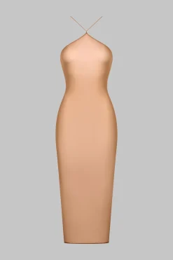 Maison Close French Kiss LightRobe midi dos ouvert