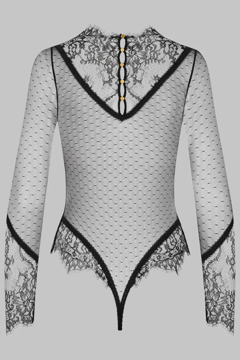 Maison Close Inspiration DivineBody string voile dentelle