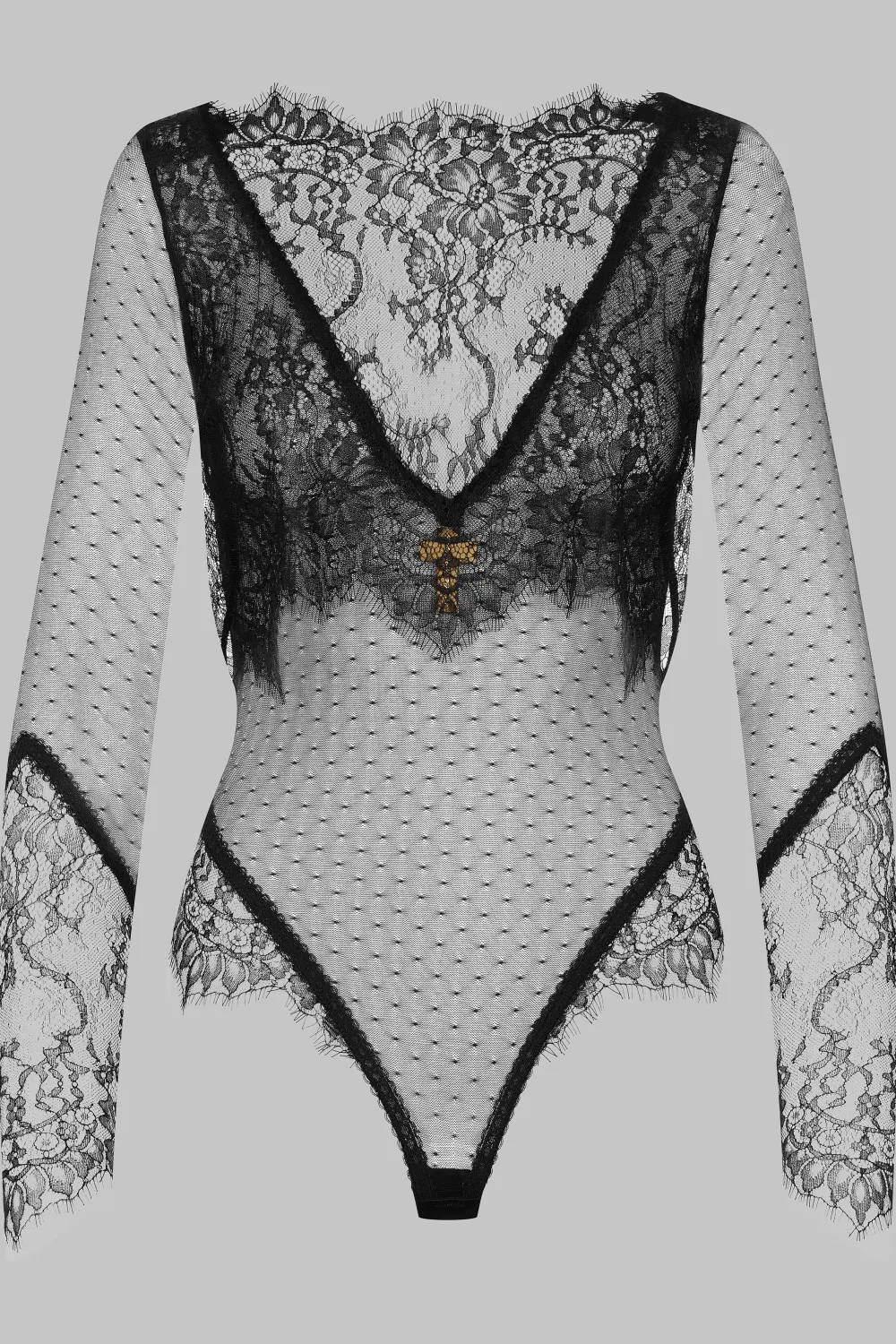 Maison Close Inspiration DivineBody string voile dentelle
