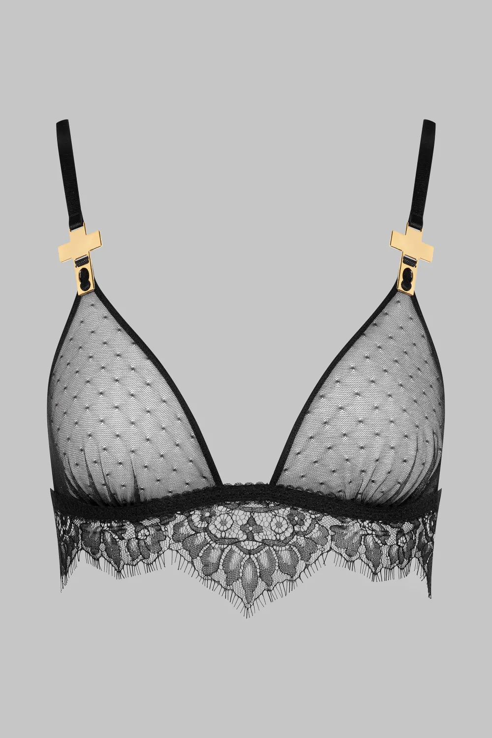 Maison Close Inspiration DivineSoutien-gorge triangle avec bretelles croix