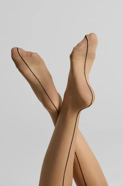 Maison Close LegwearBas coupés roulés couture 20D