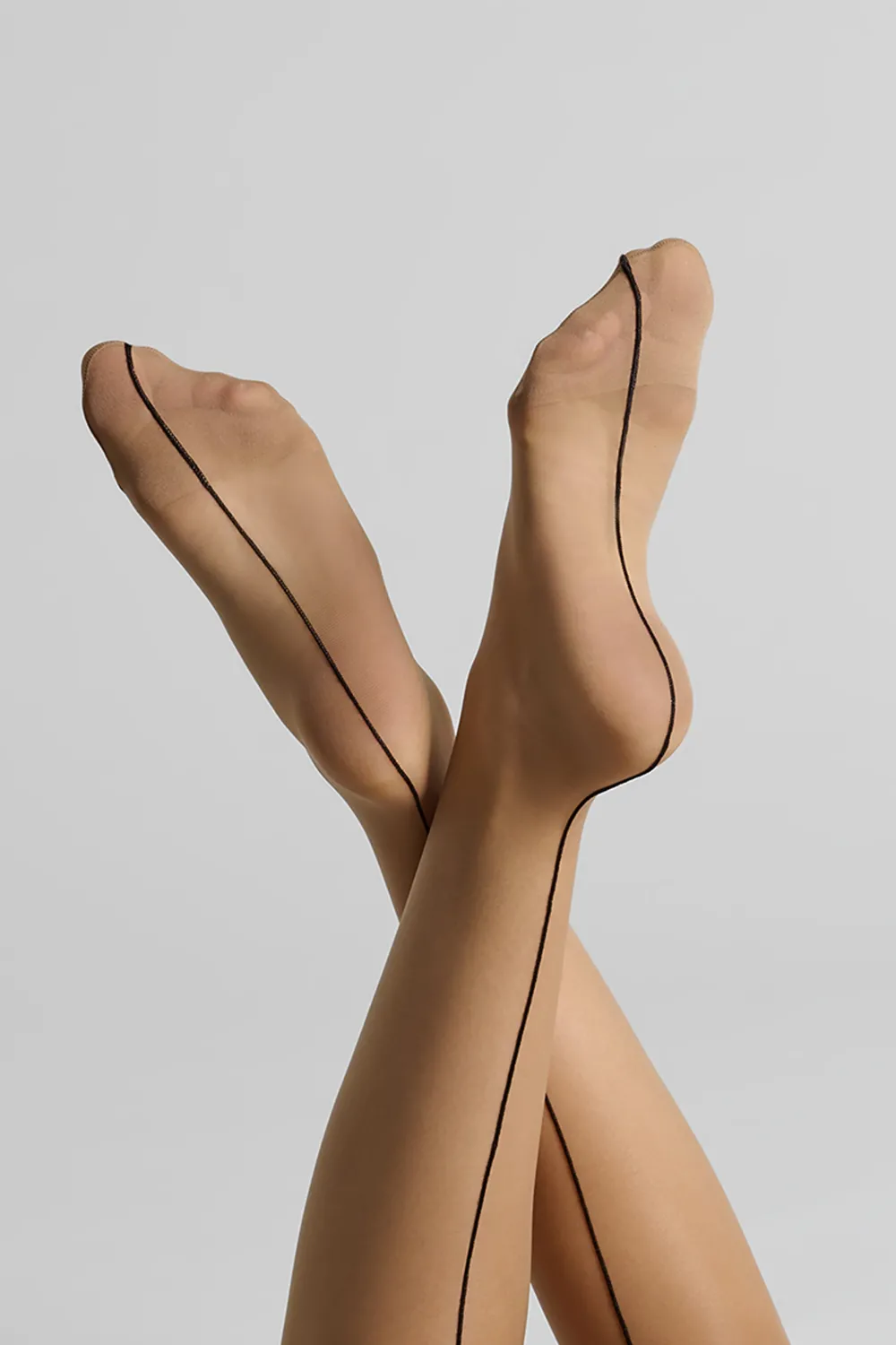 Maison Close LegwearBas coupés roulés couture 20D