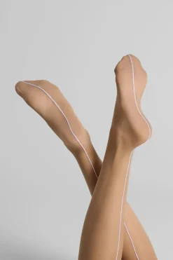 Maison Close LegwearBas coupés roulés couture 20D