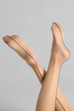 Maison Close LegwearBas coupés roulés couture 20D
