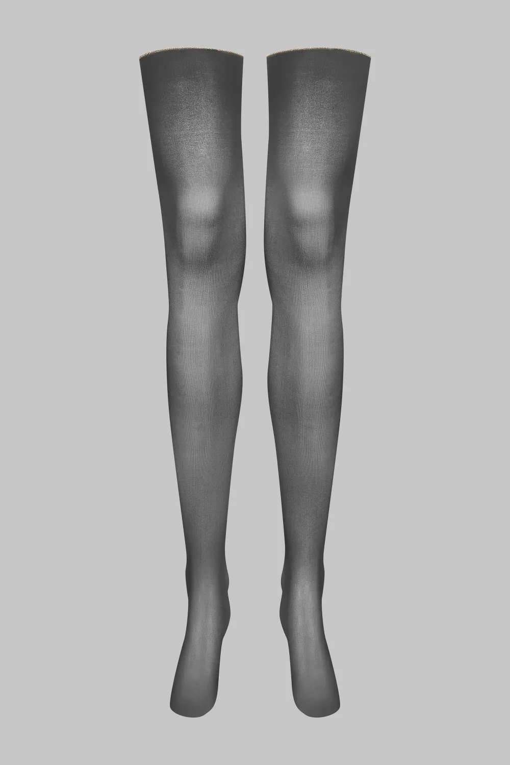 Maison Close LegwearBas coupés roulés couture Lurex 20D - /Or