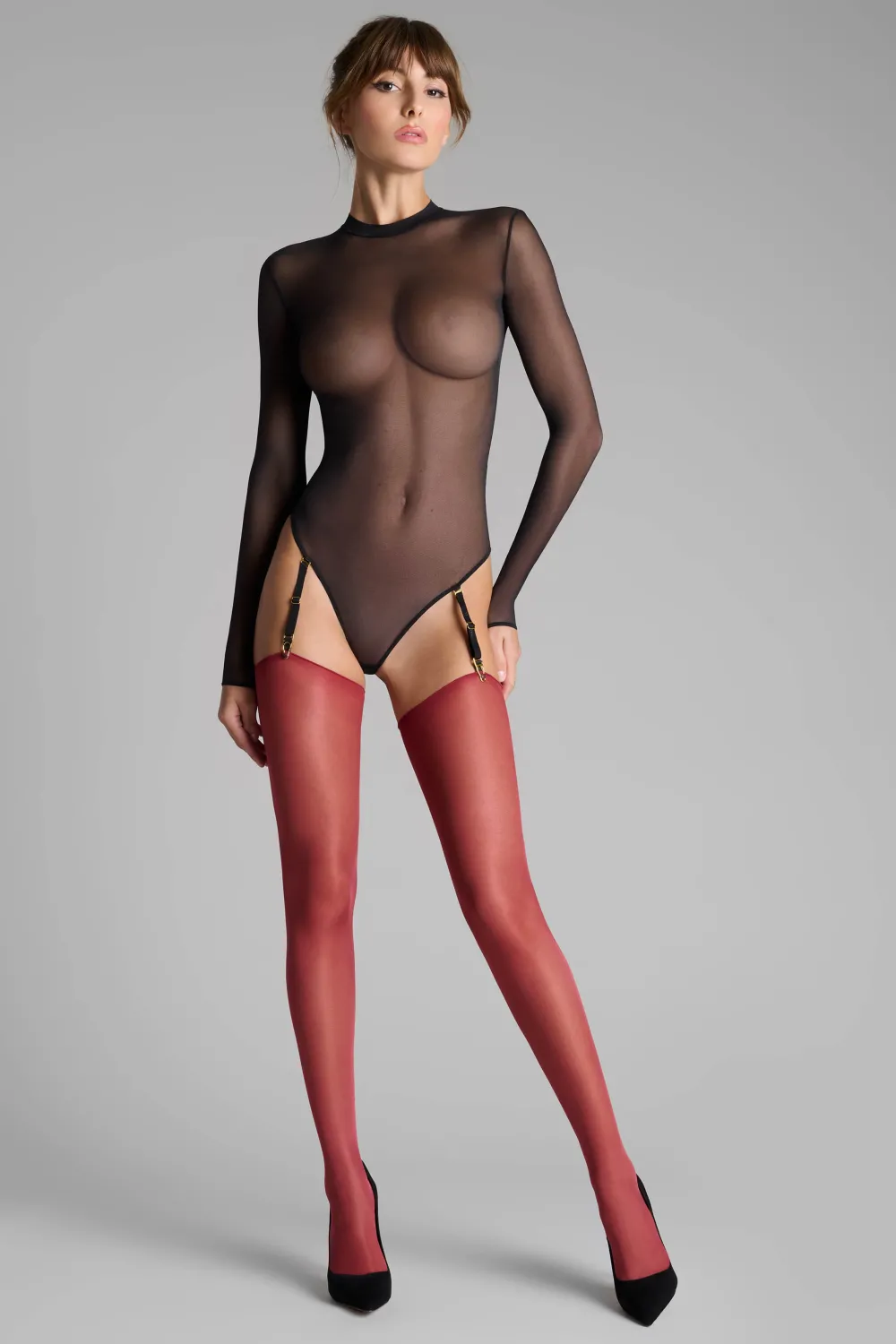 Maison Close LegwearBas coupés roulés 20D