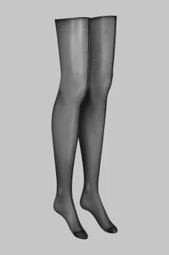 Maison Close LegwearBas coupés roulés double couture 20D