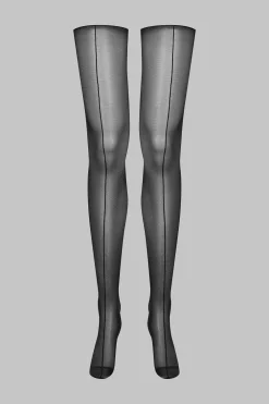 Maison Close LegwearBas coupés roulés double couture 20D