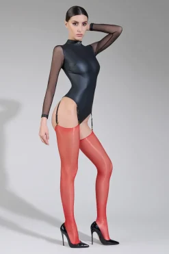 Maison Close LegwearBas coupés roulés glacés 10D