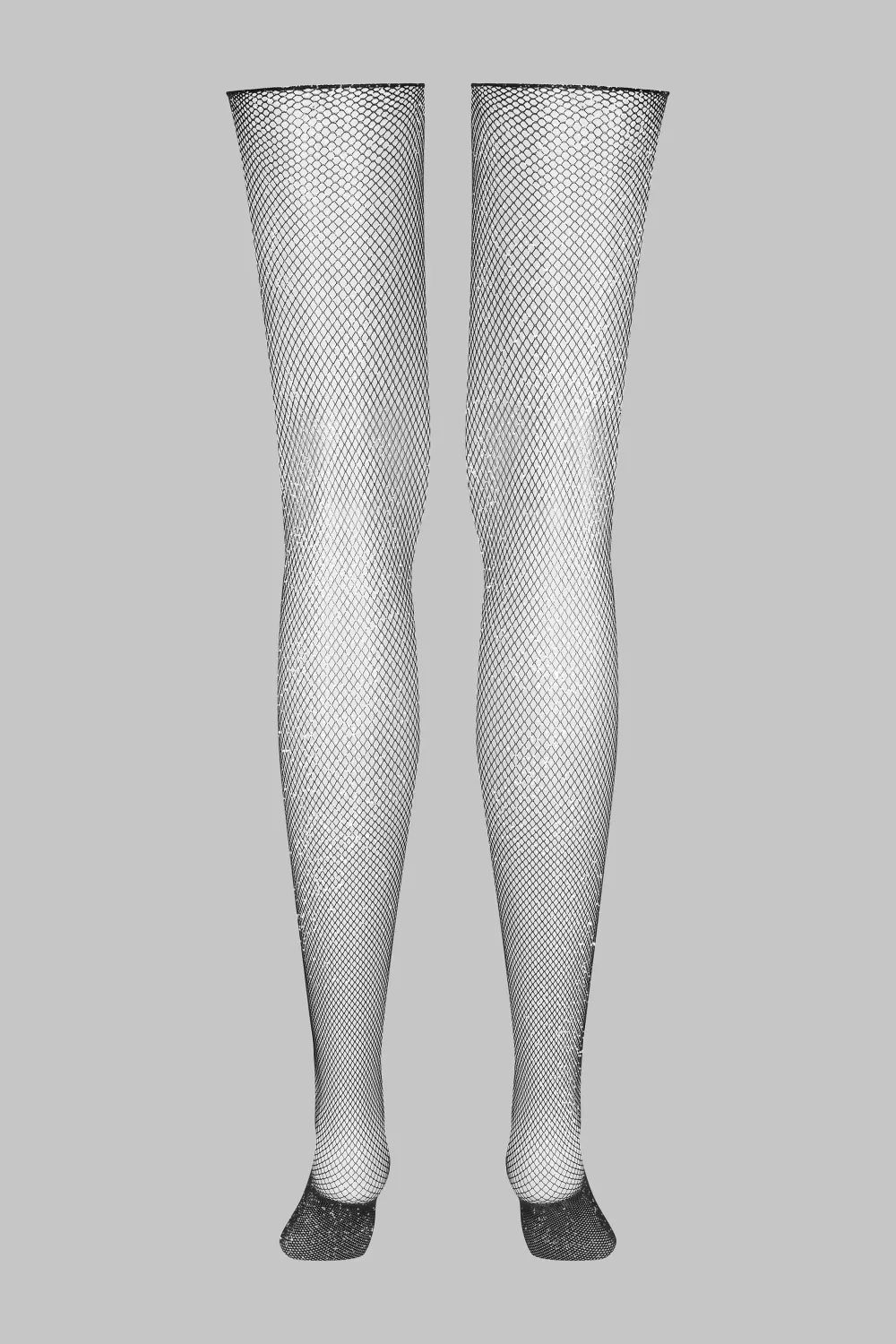 Maison Close LegwearBas coupés roulés résille Lurex