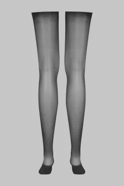 Maison Close LegwearBas coupés roulés voile soyeux 20D -