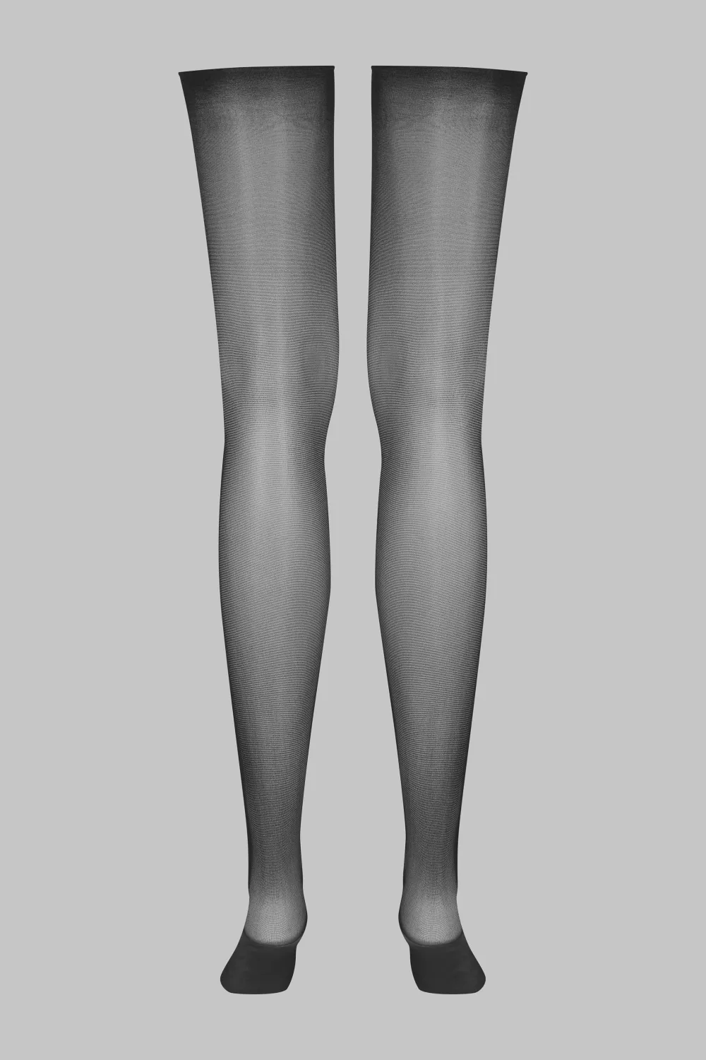 Maison Close LegwearBas coupés roulés voile soyeux 20D -