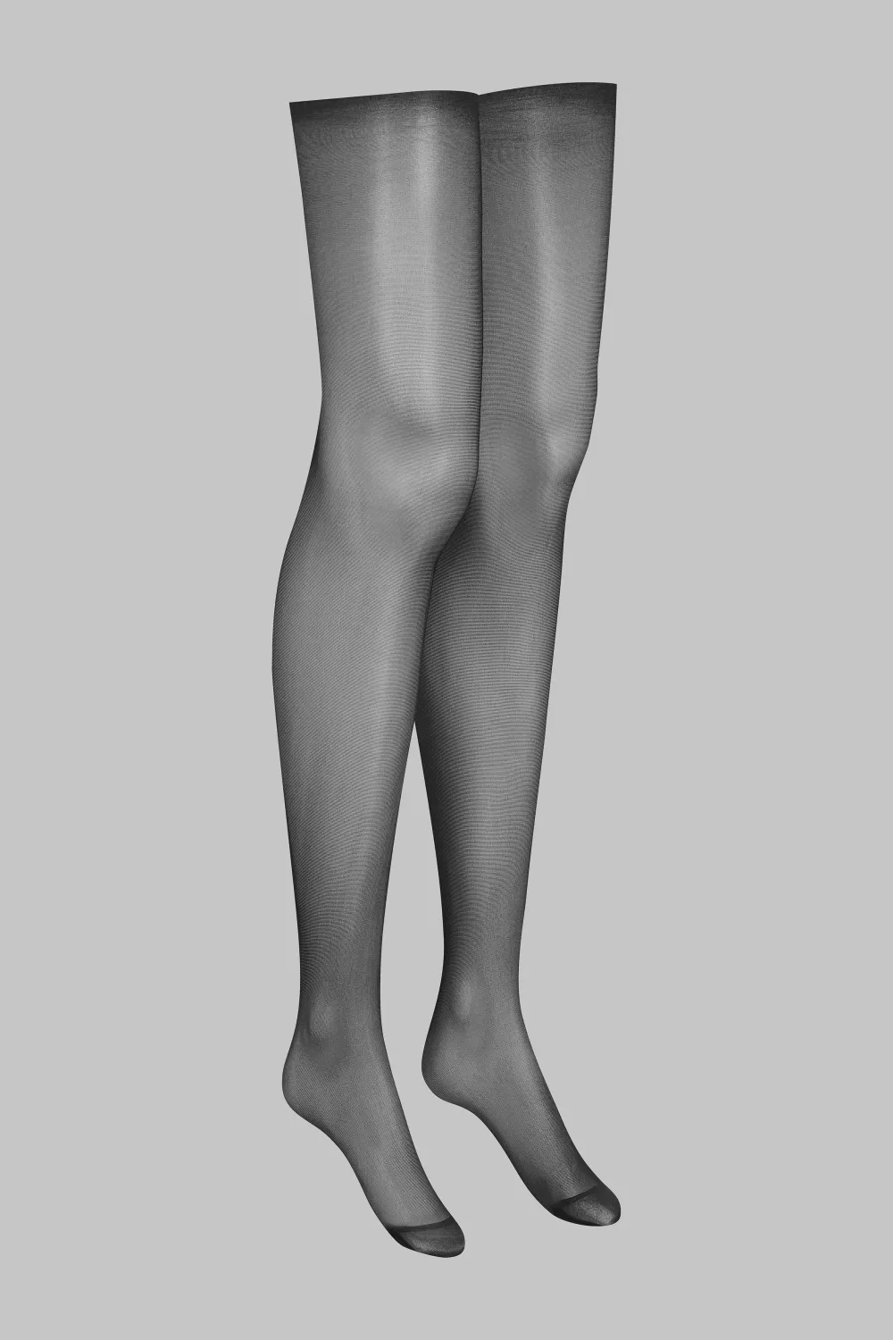 Maison Close LegwearBas coupés roulés voile soyeux 20D -