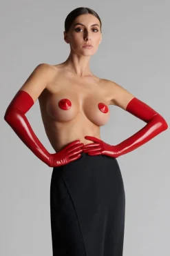 Maison Close Les FétichesCache-tétons cuir vernis