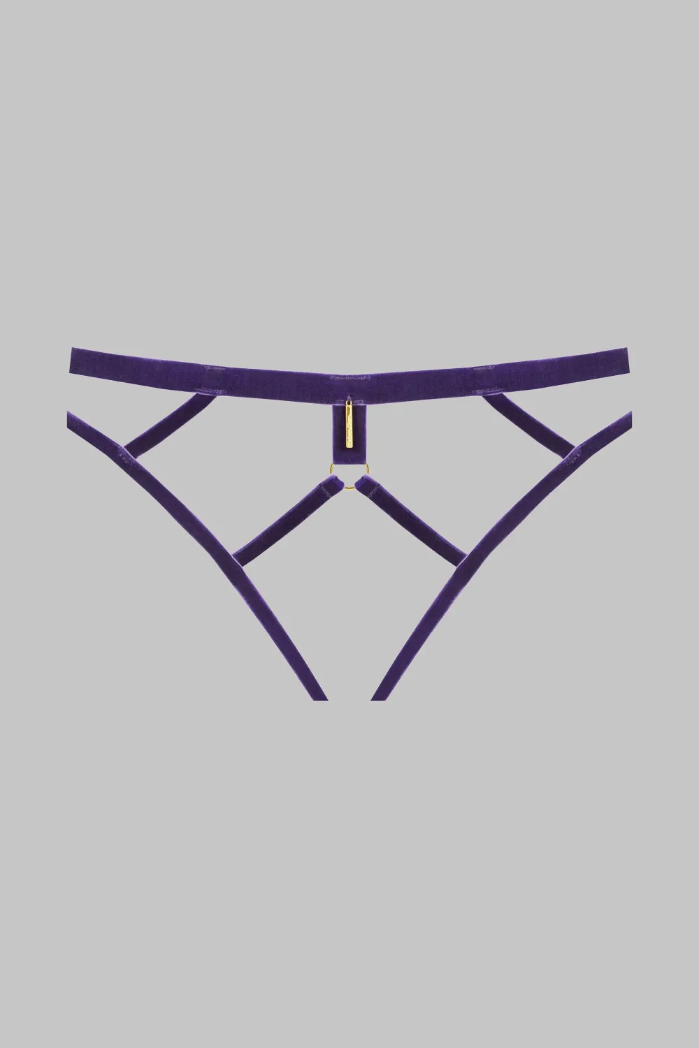 Maison Close Parure VeloursCulotte ouverte
