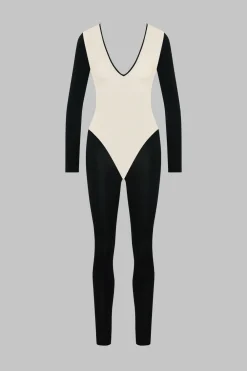 Maison Close Pure TentationCatsuit manches longues dos transparent