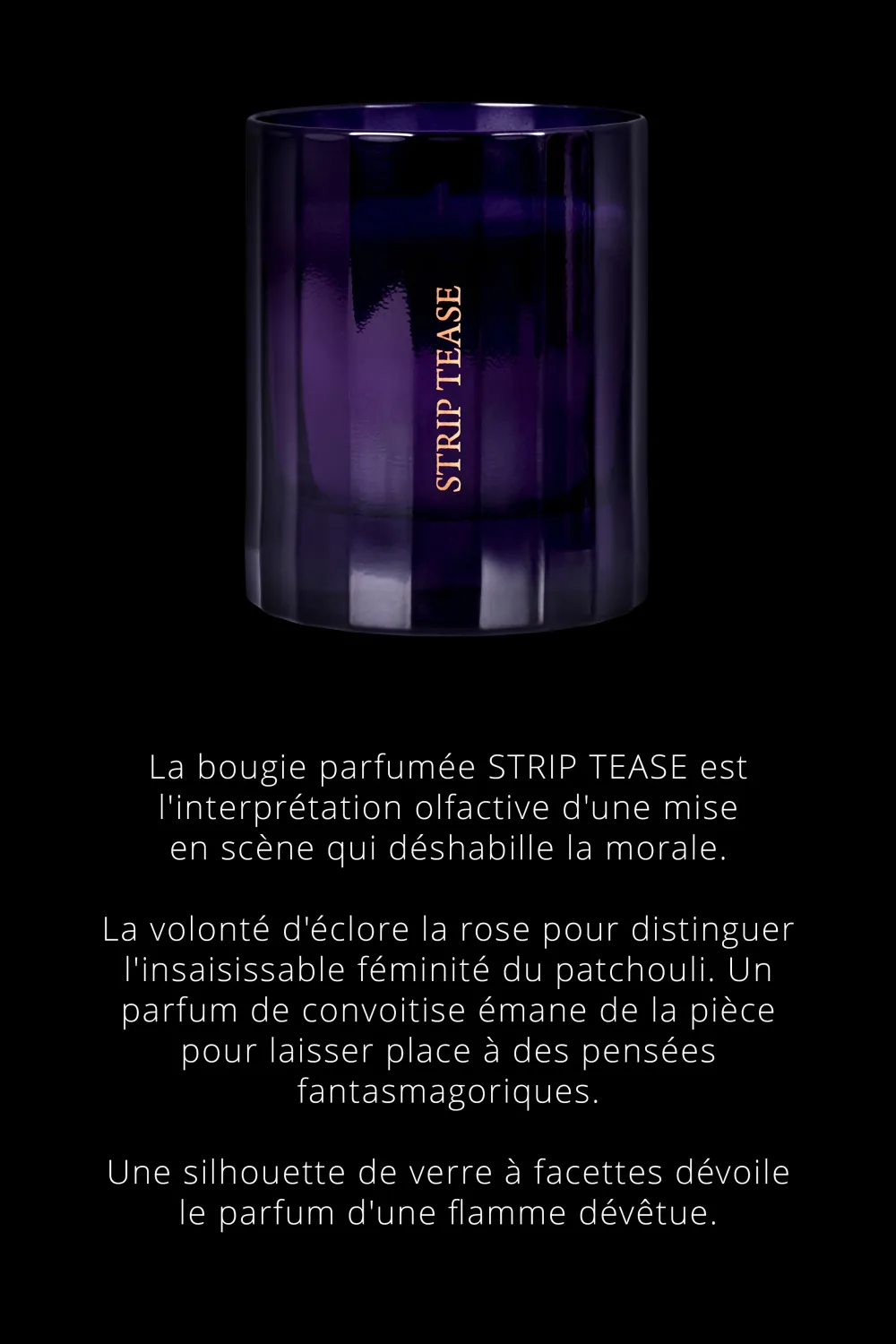 Maison Close Strip TeaseBougie d'ambiance notes Poudrées